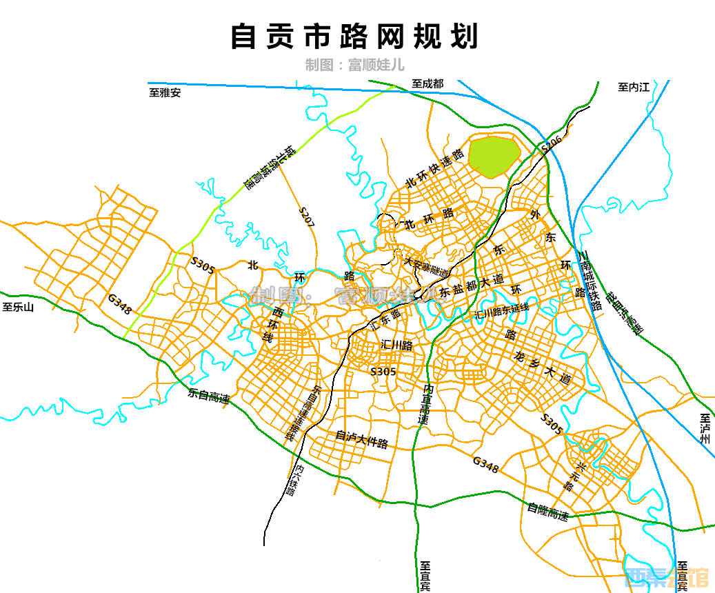 最新最全自贡市规划及部分重大项目图图片