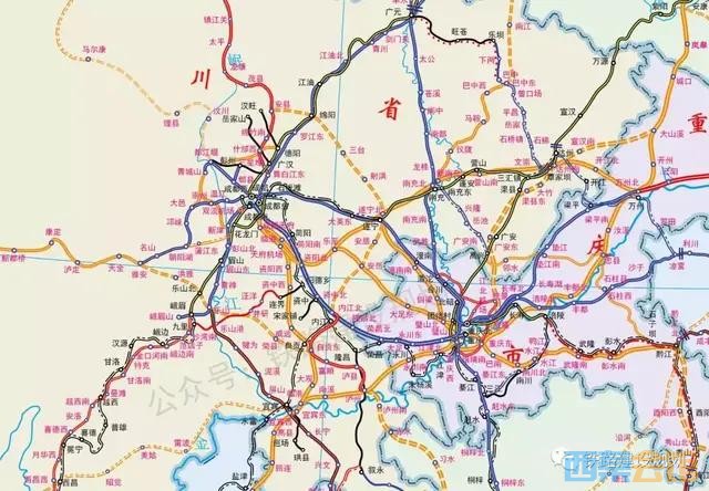 四川省十四五铁路规划图出炉,几乎有你所关注的所有铁路