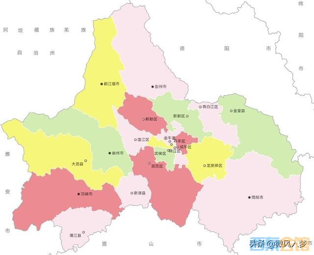 武侯区,锦江区,青羊区,金牛区,成华区,龙泉驿区,青白江区,新都区,温江