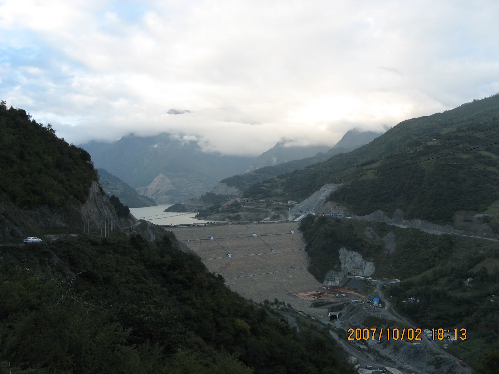 硗碛乡水电站库区