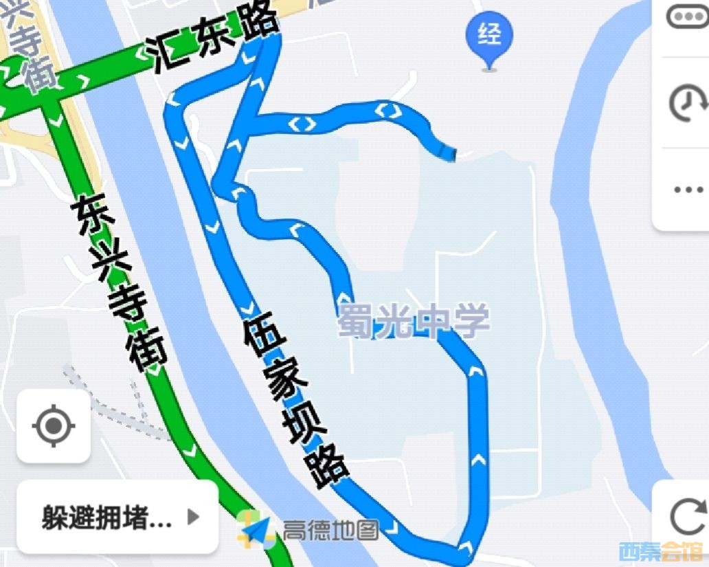 蜀光中学的路线改成了单行道?